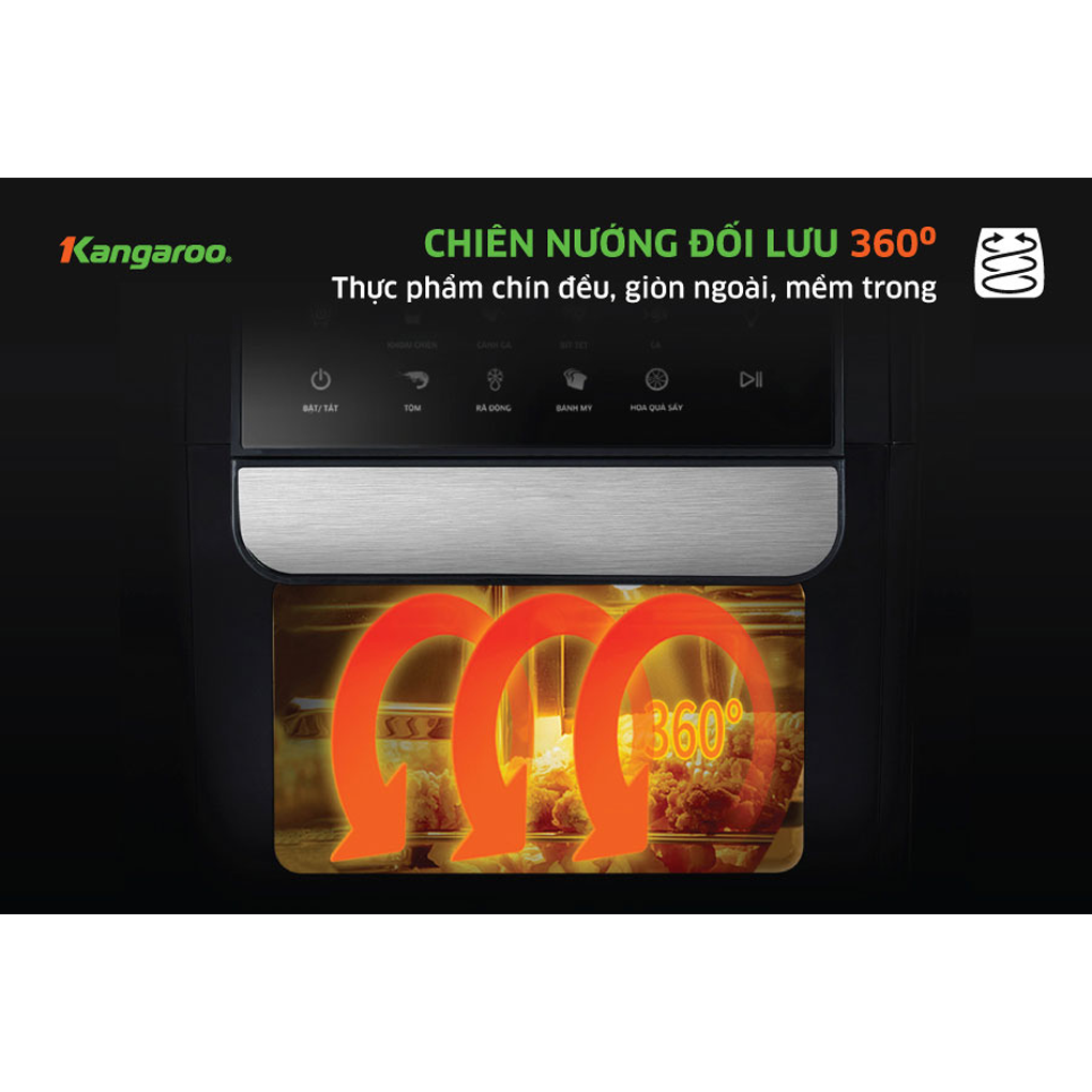 Nồi chiên không dầu 6L Kangaroo KG6AF2A