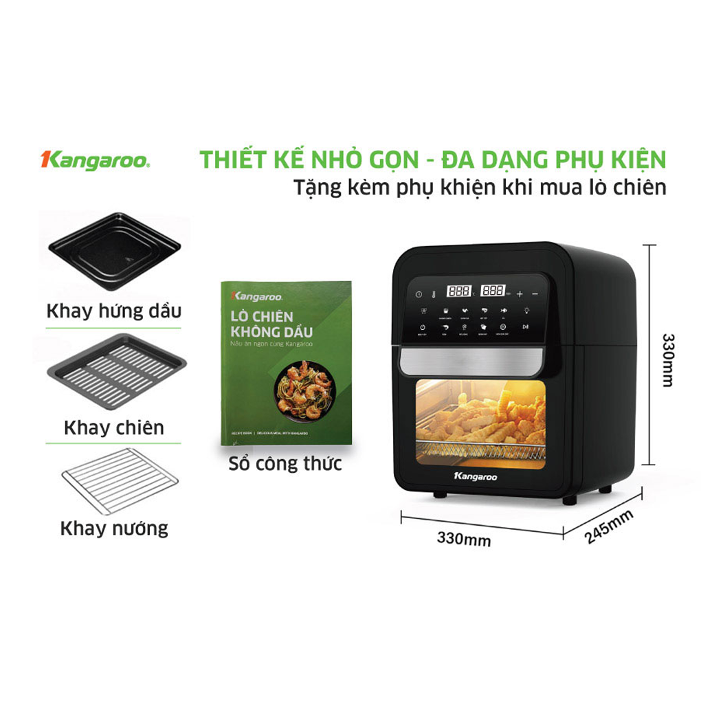 Nồi chiên không dầu 6L Kangaroo KG6AF2A