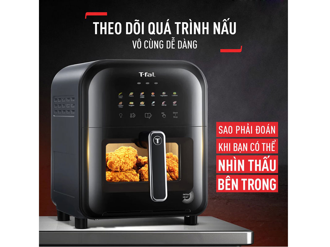 Nồi chiên không dầu 6L Tefal Window EY821868