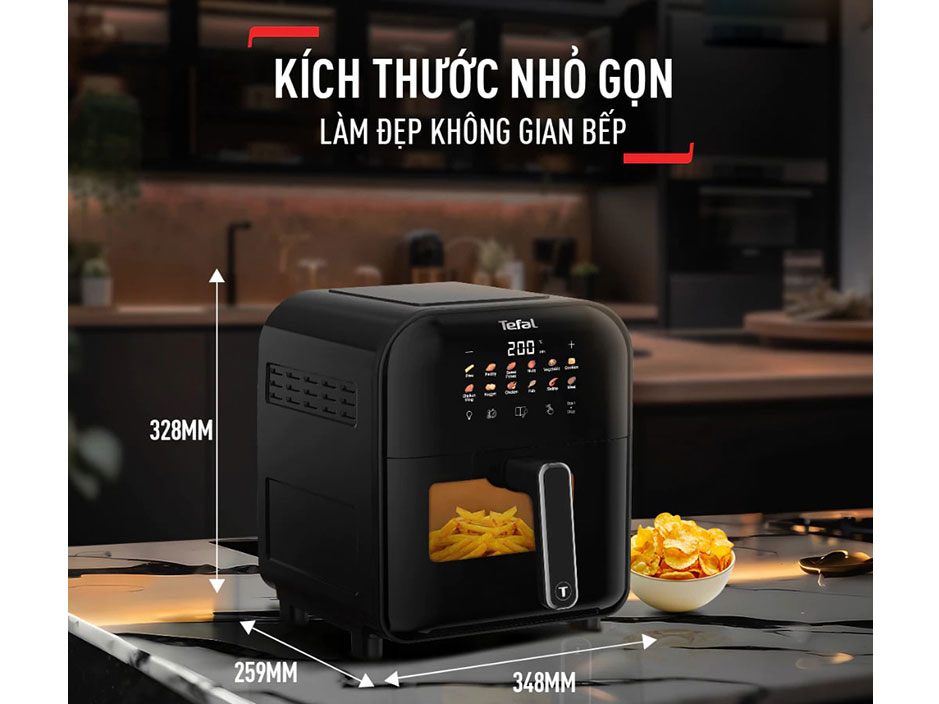 Nồi chiên không dầu 6L Tefal Window EY821868