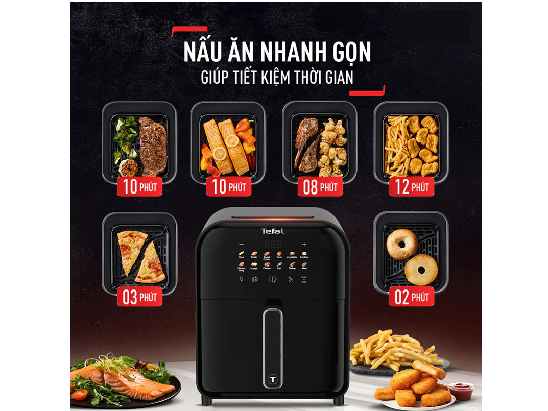 Nồi chiên không dầu 6L Tefal Window EY821868