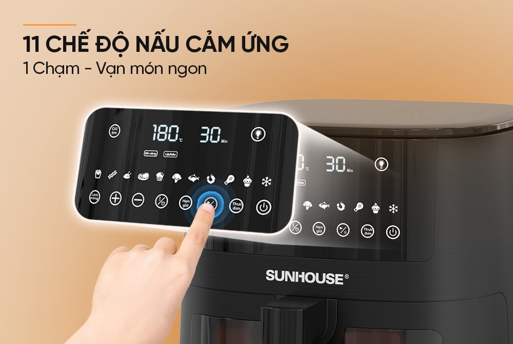 Nồi chiên không dầu 8L Sunhouse SHD4081