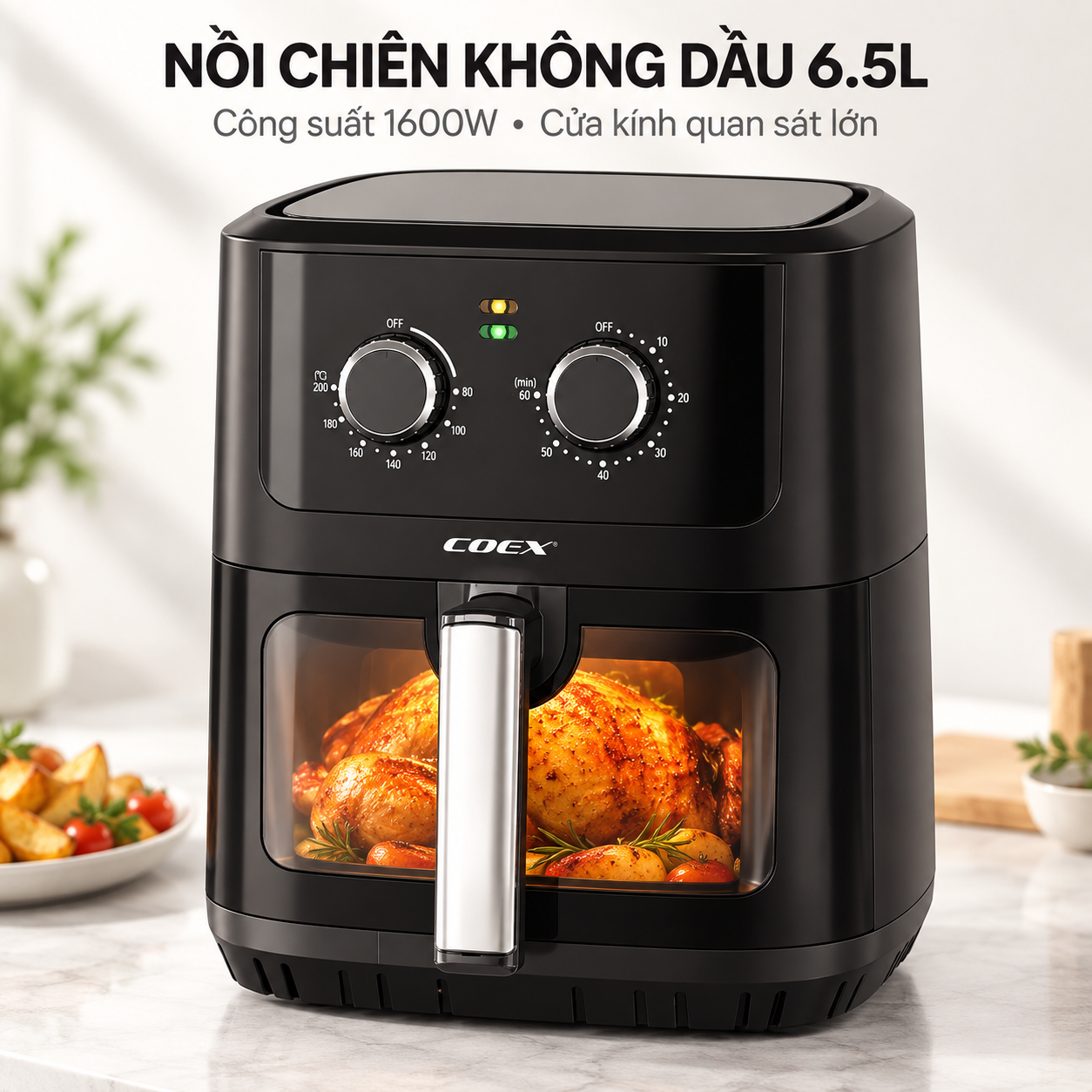Nồi chiên không dầu Coex 6.5 lít AFC-3230
