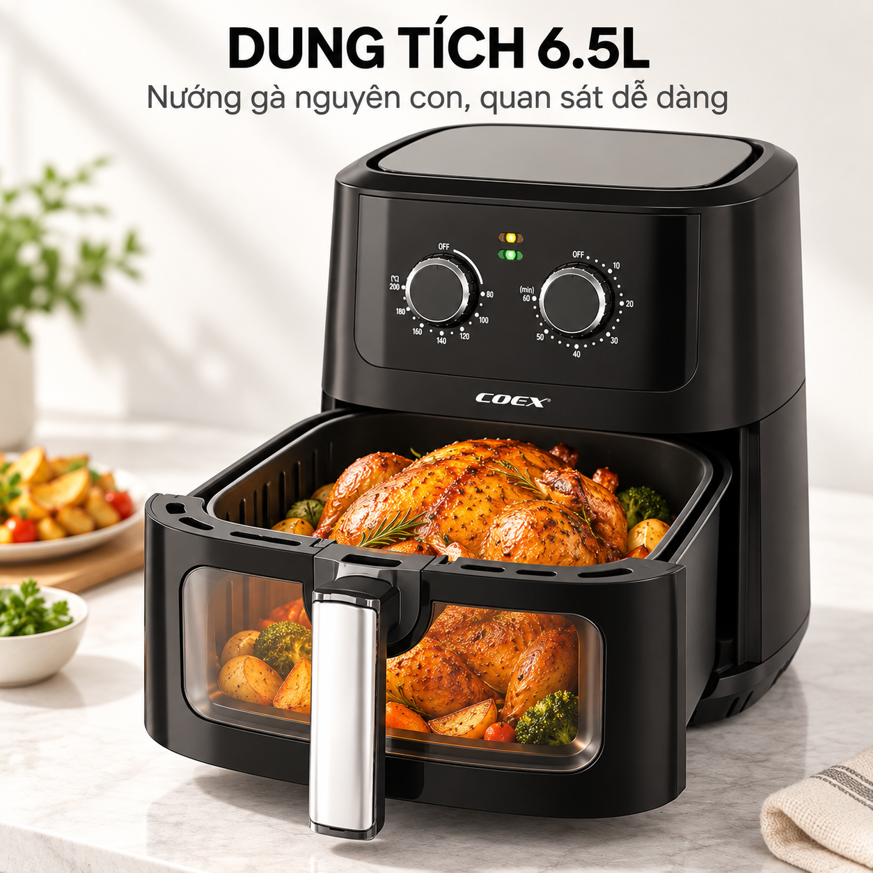 Nồi chiên không dầu Coex 6.5 lít AFC-3230
