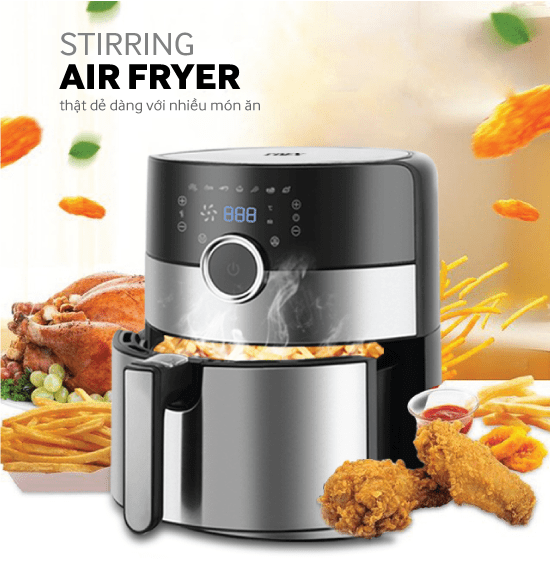 Nồi chiên không dầu điện tử 3.8L Coex AFC-3106