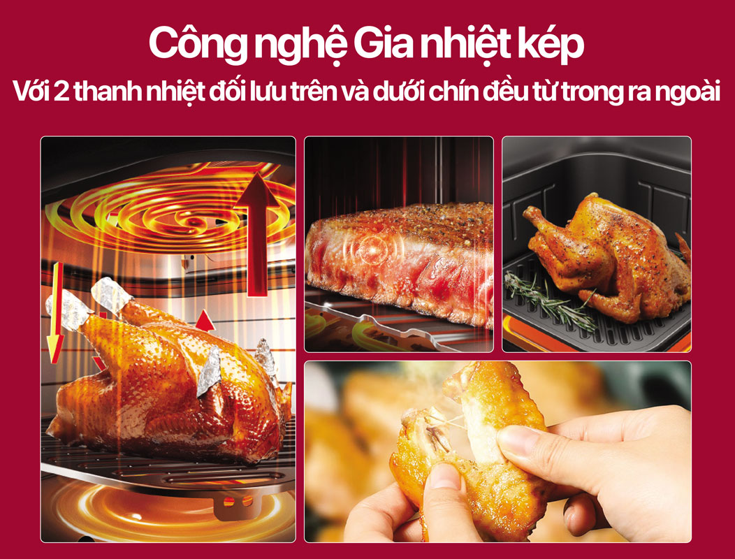 Nồi chiên không dầu điện tử 9L Roler RA-3133S