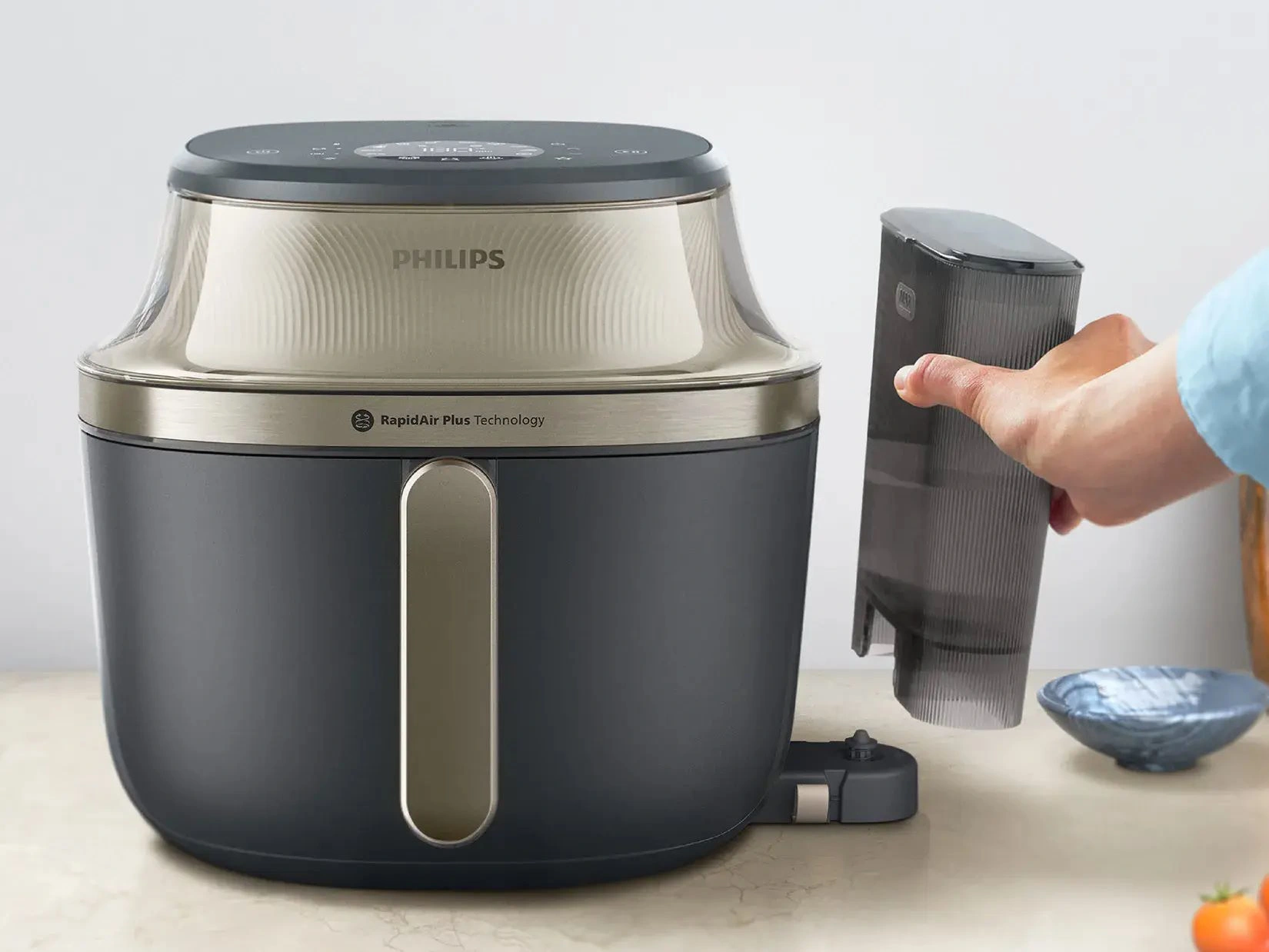 Nồi chiên không dầu hơi nước 7,2L Philips NA543/00