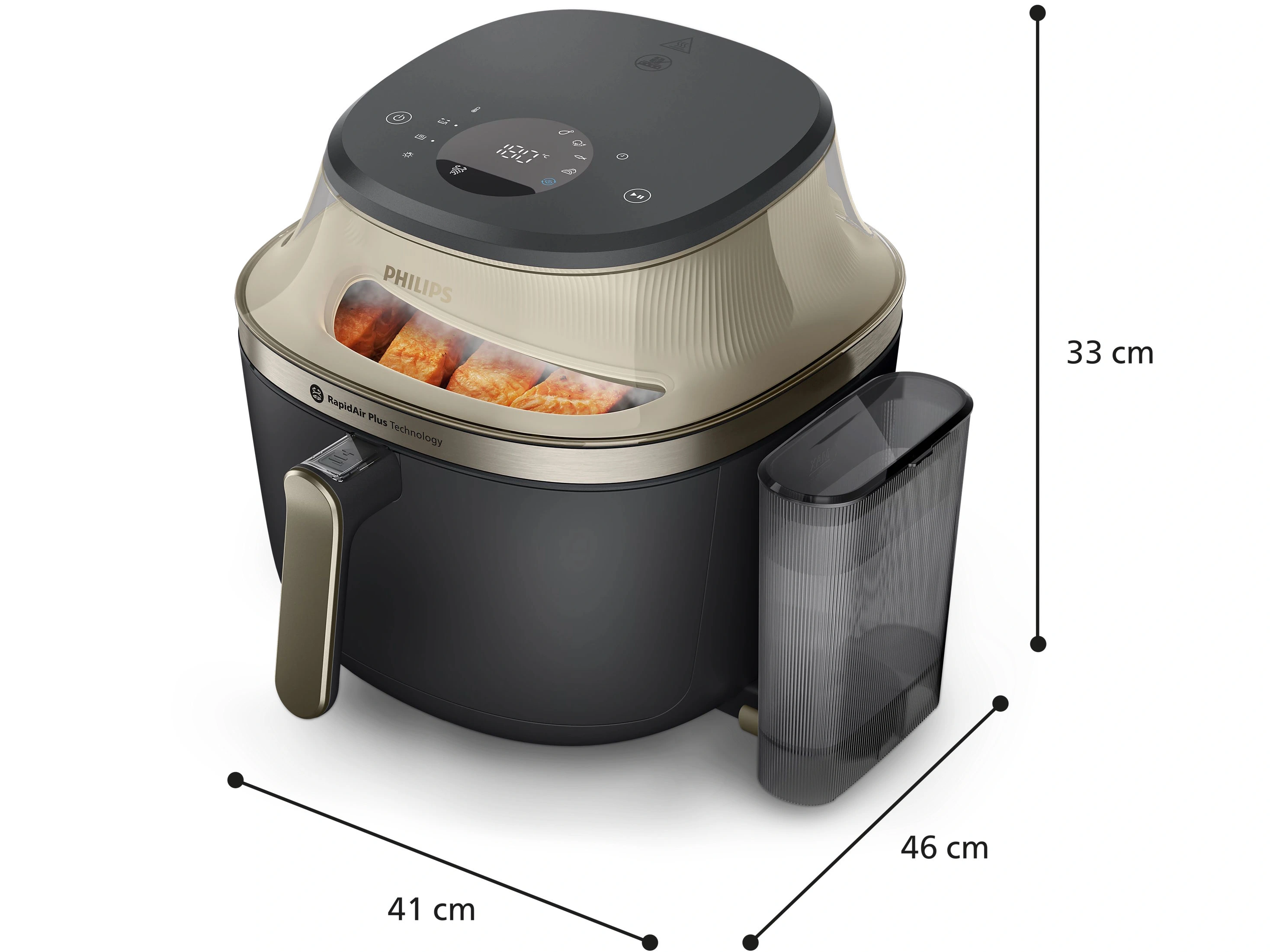 Nồi chiên không dầu hơi nước 7,2L Philips NA543/00