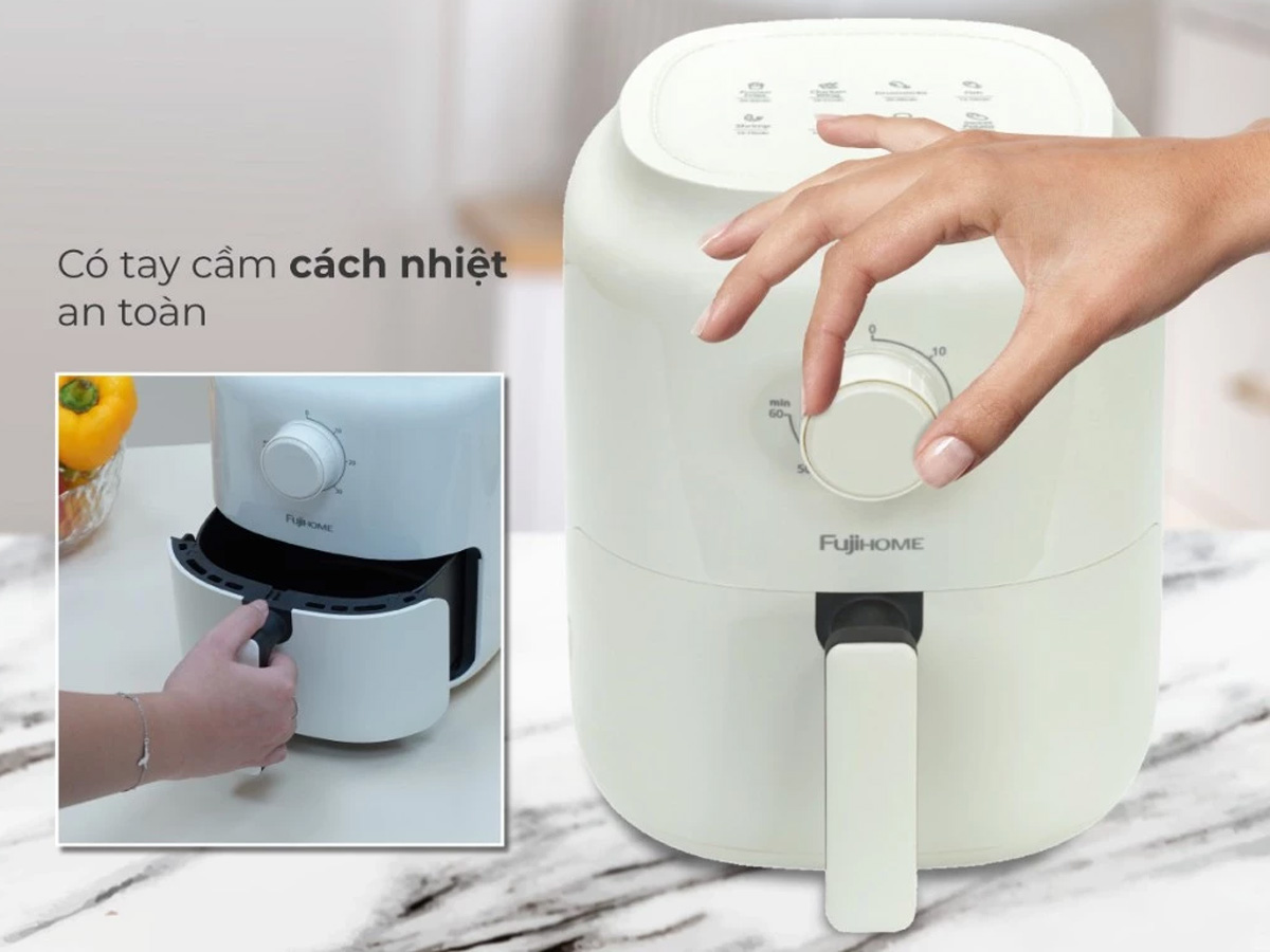 Nồi chiên không dầu mini Fujihome A3B