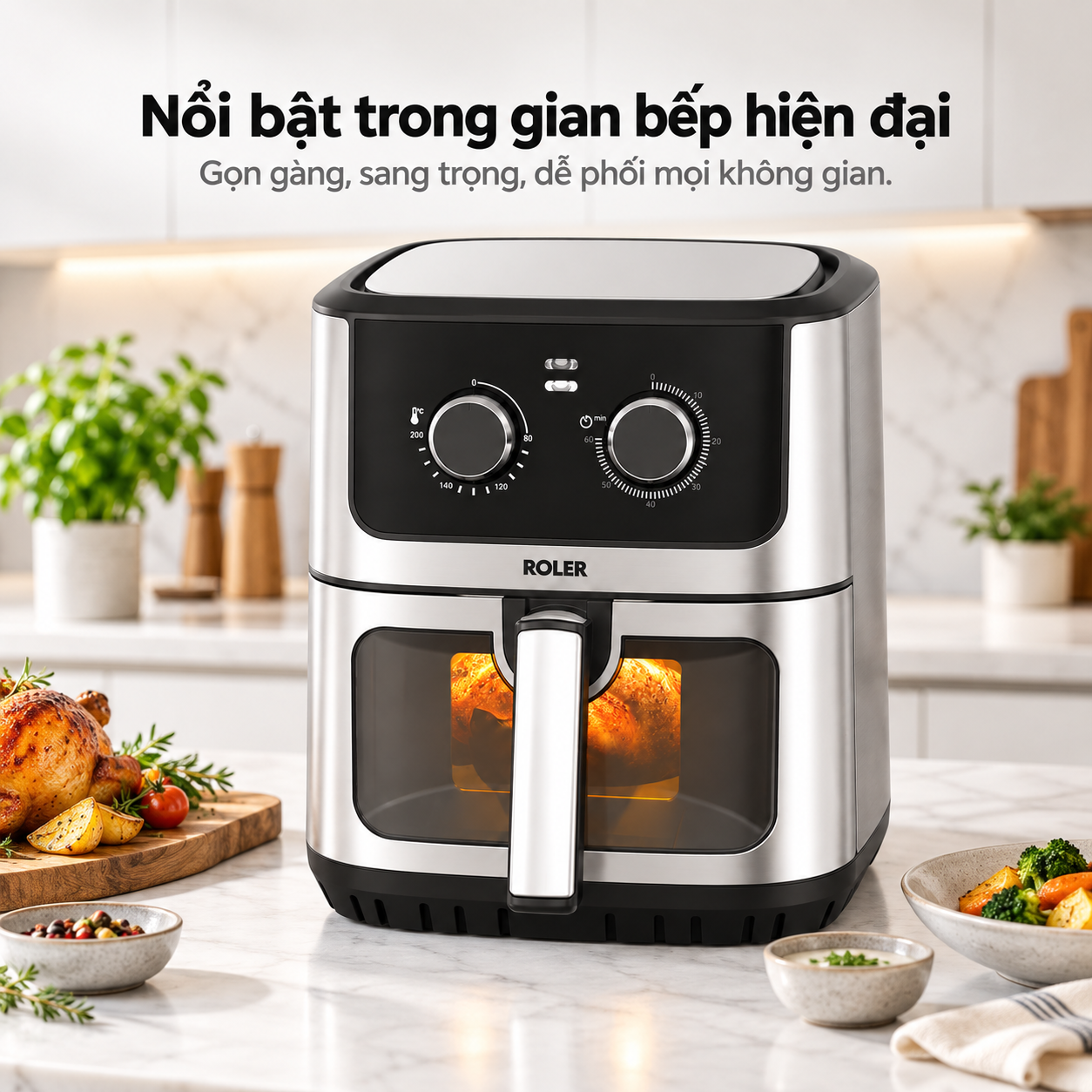 Nồi chiên không dầu Roler 6.5 lít RA-3131