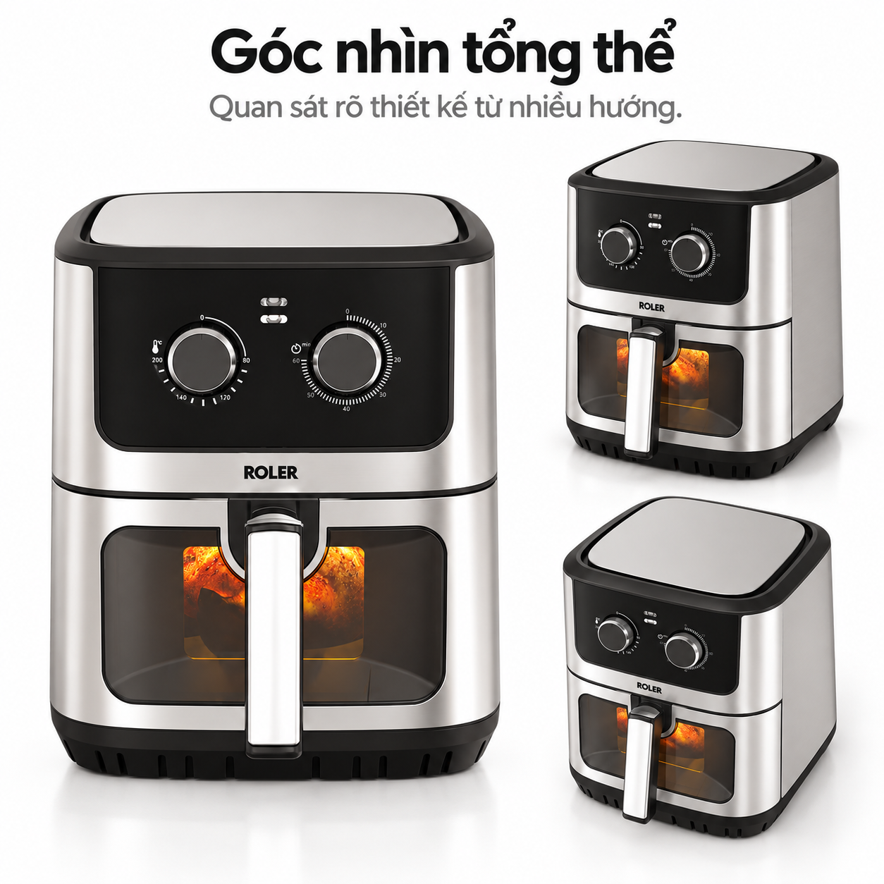 Nồi chiên không dầu Roler 6.5 lít RA-3131