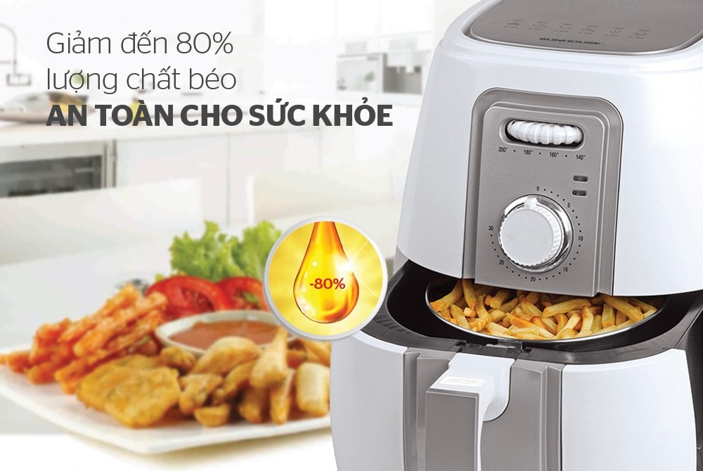 Nồi chiên không dầu Sunhouse 3L SHD4023