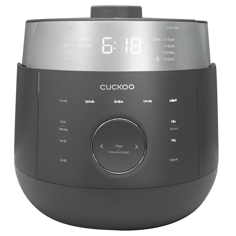 Nồi cơm áp suất điện tử cao tần 1,8L Cuckoo CRP-LHBR1000F/GRGRCRCKV