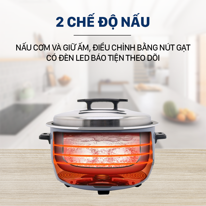 Nồi cơm công nghiệp 5.6 lít Coex CR-3426