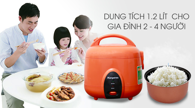 Nồi cơm điện 1.2L Kangaroo KG826S