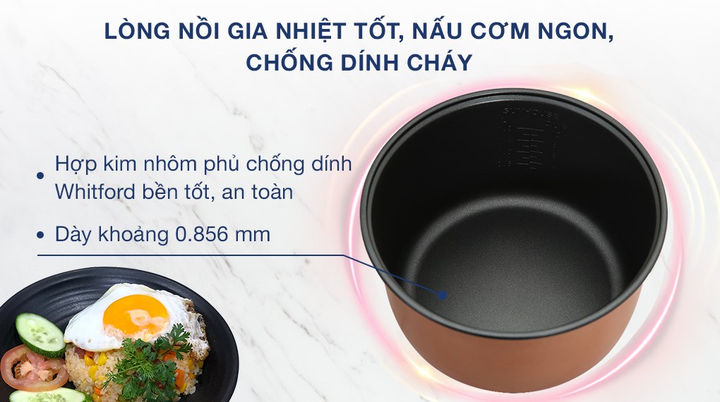 Nồi cơm điện 1,8L Sunhouse SHD8602