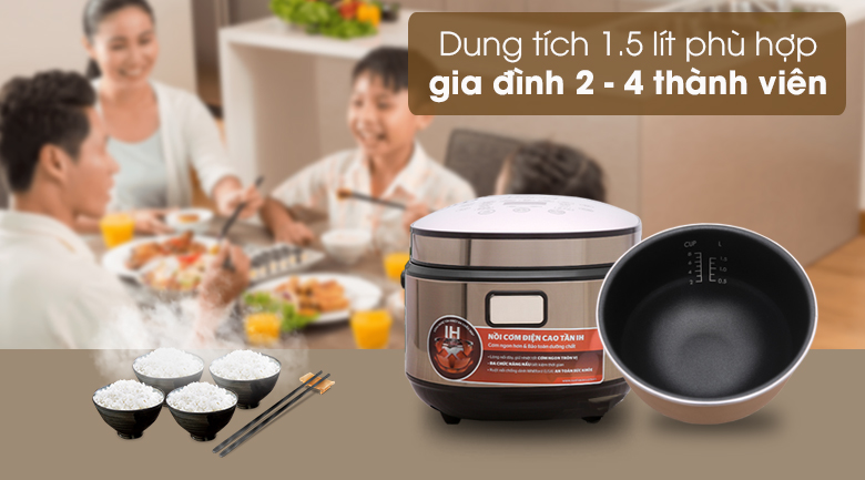 Nồi cơm điện cao tần 1.5L Sunhouse Mama SHD8955