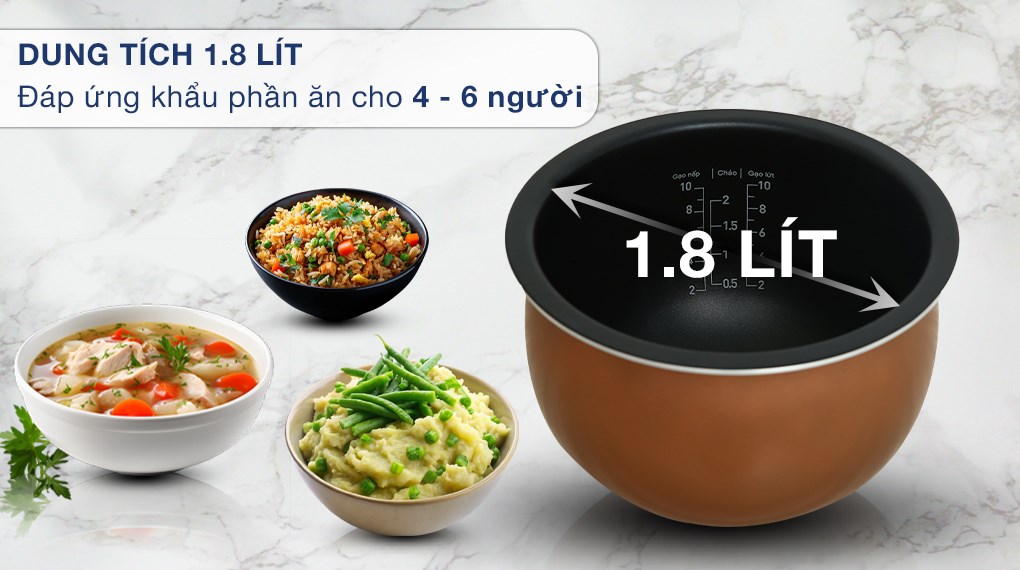 Nồi cơm điện cao tần 1,8L Tefal RK818A68