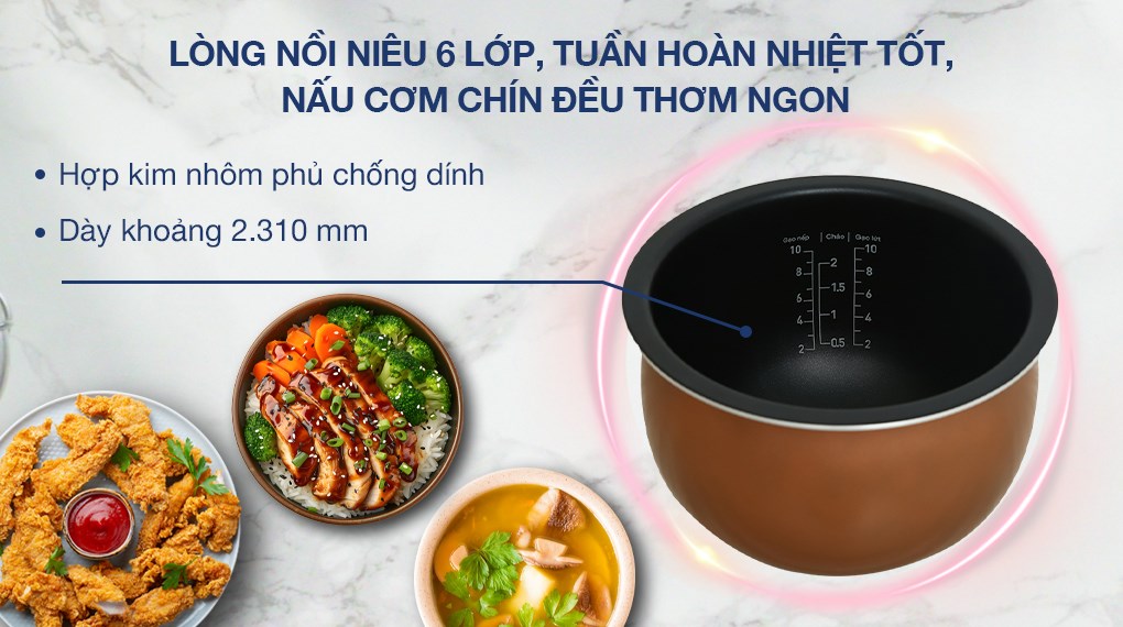 Nồi cơm điện cao tần 1,8L Tefal RK818A68