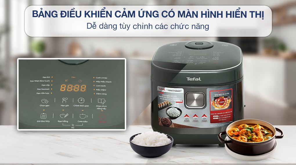 Nồi cơm điện cao tần 1,8L Tefal RK818A68