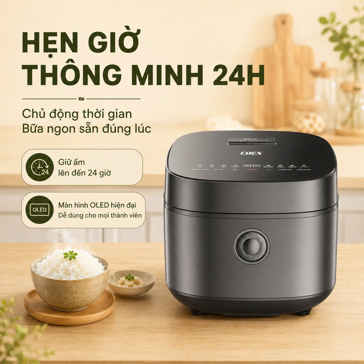 Nồi cơm điện cao tần Coex 1.5 lít CR-3480IH