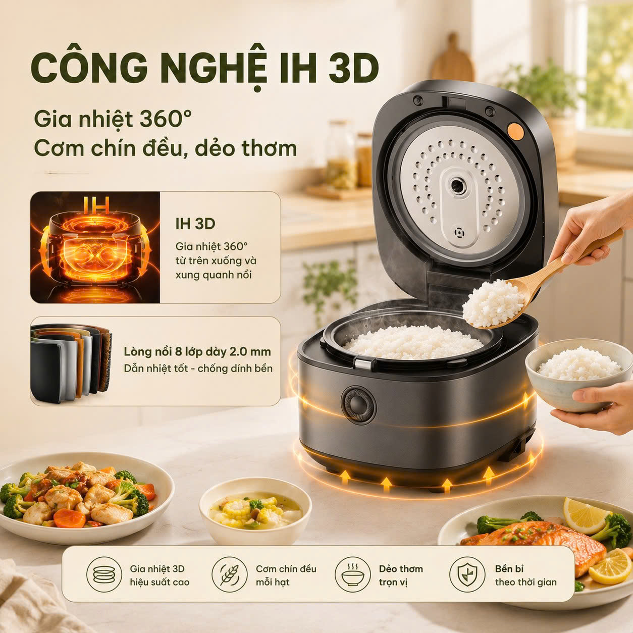 Nồi cơm điện cao tần Coex 1.5 lít CR-3480IH