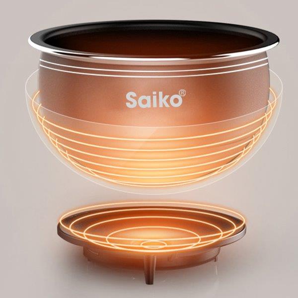 Nồi cơm điện cơ 1.2L Saiko RC-1202 (Đỏ)