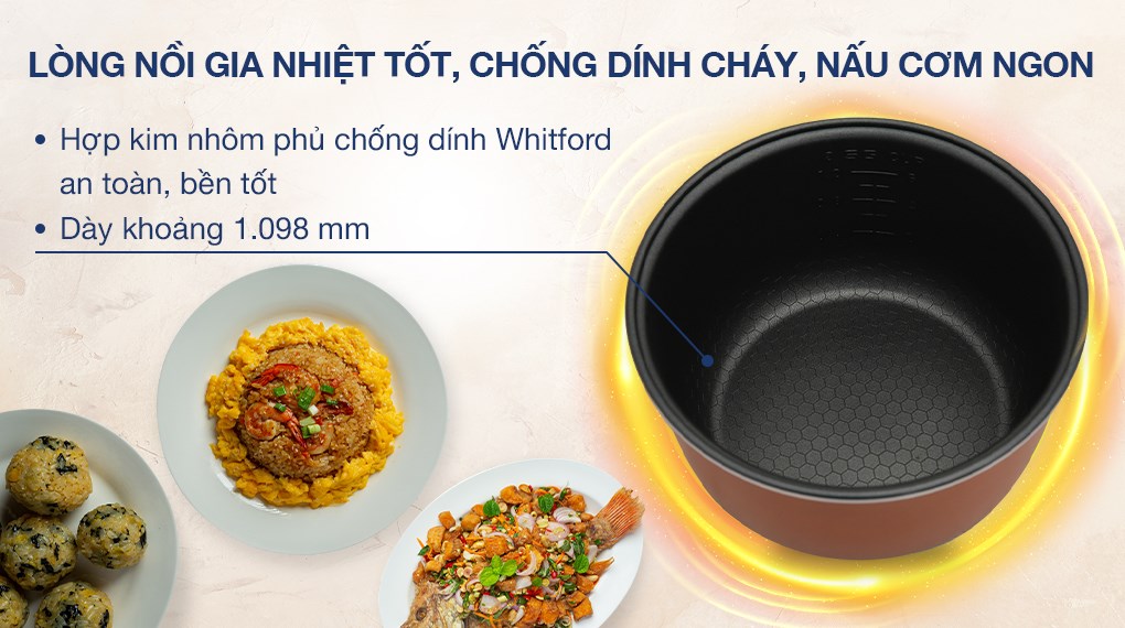 Nồi cơm điện cơ 1,2L Sunhouse SHD8217W