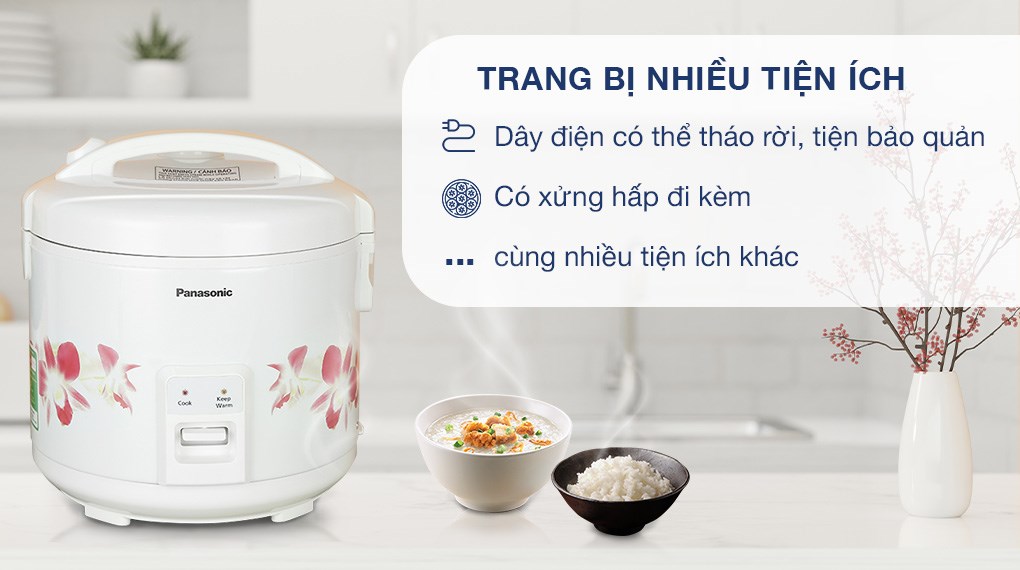 Nồi cơm điện cơ 1,8L Panasonic SR-MVN18FRAX