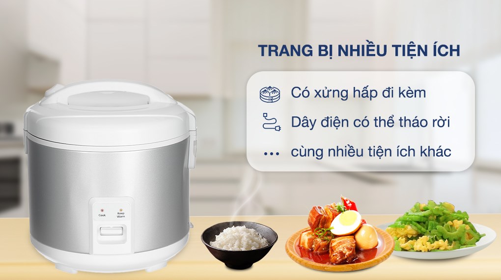 Nồi cơm điện cơ 1,8L Panasonic SR-MVN18LRAX