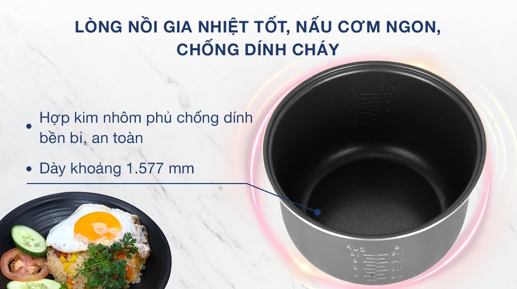 Nồi cơm điện cơ 1,8L Panasonic SR-MVN18LRAX