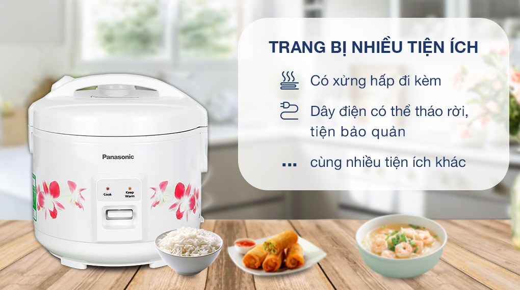 Nồi cơm điện cơ 1L Panasonic SR-MVN10FRAX