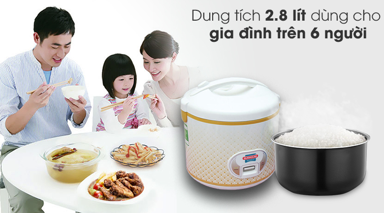 Nồi cơm điện cơ 2,8L Sunhouse SHD830