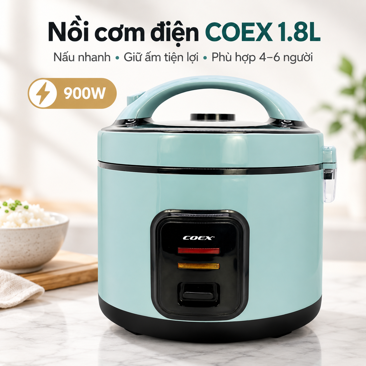Nồi cơm điện cơ COEX 1.8 lít CR-3417