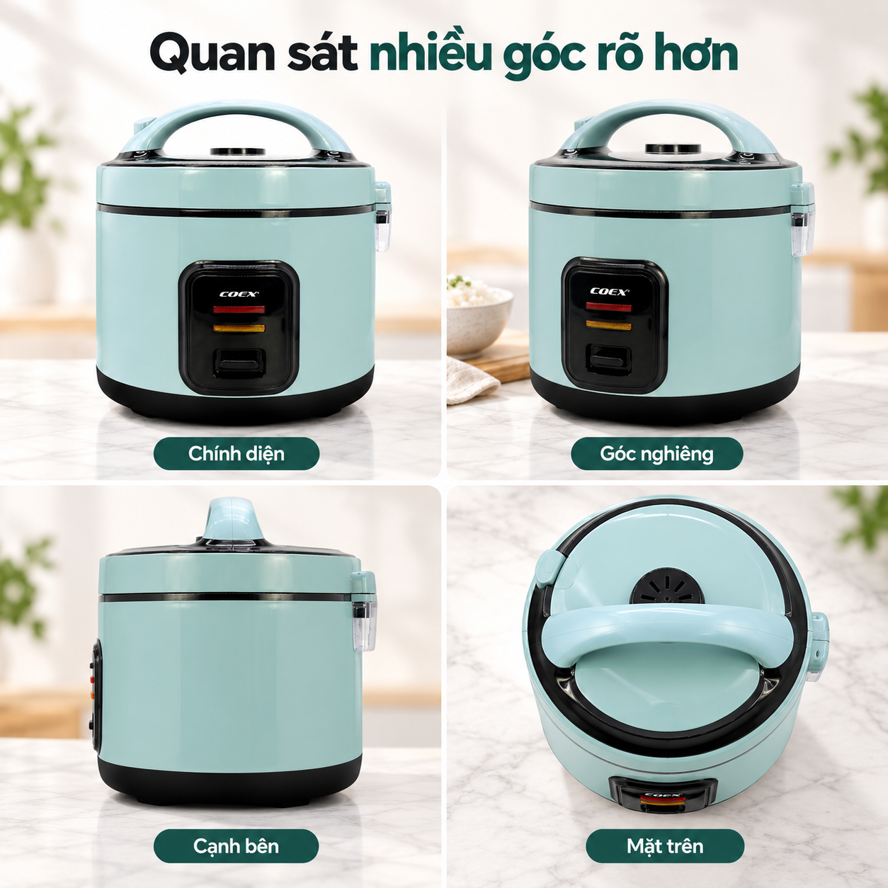 Nồi cơm điện cơ COEX 1.8 lít CR-3417