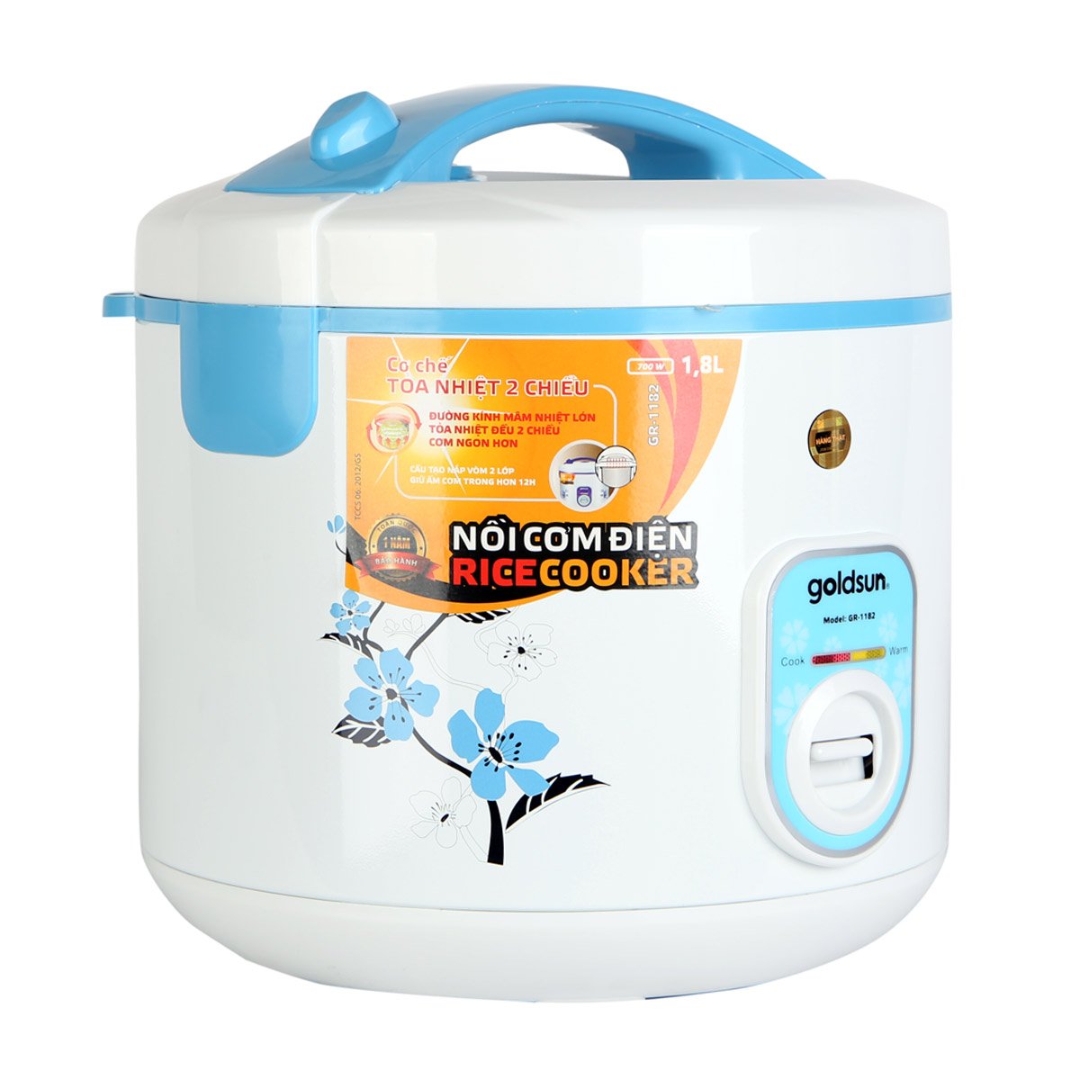 Nồi cơm điện cơ Goldsun GR-1182(LB) 1.8L