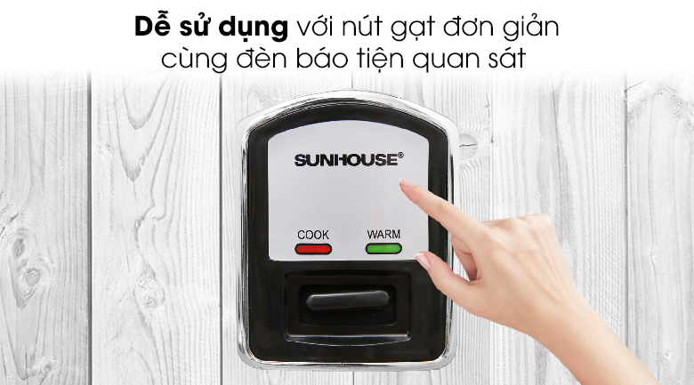 Nồi cơm điện cơ nắp rời 1,2L Sunhouse SHD8105