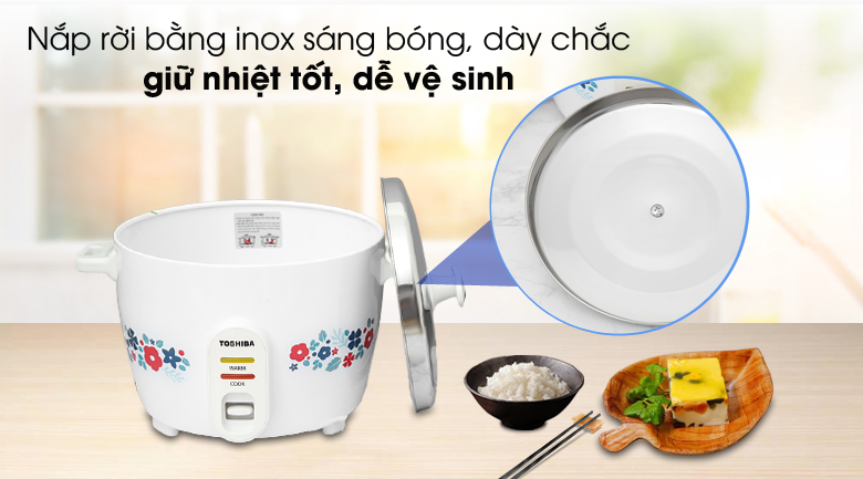 Nồi cơm điện nắp rời 1L Toshiba -18MH2PV(F)
