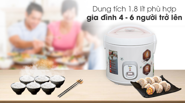 Nồi cơm điện Midea 1.8L MR-CM1825