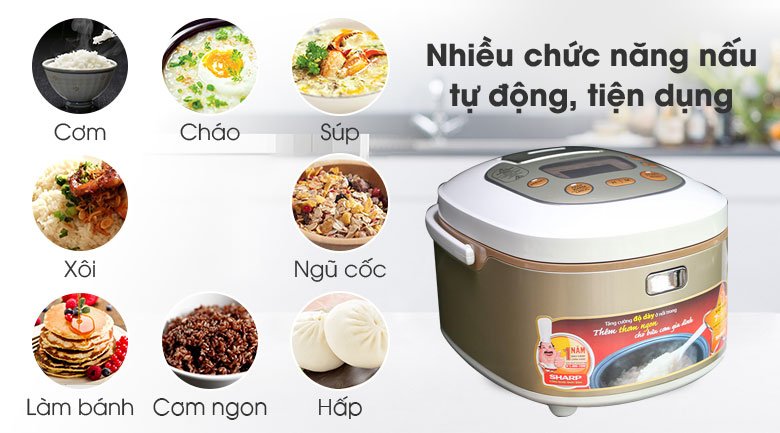 Nồi cơm điện Sharp KS-TH18-GL