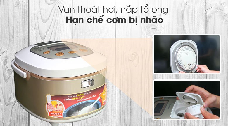 Nồi cơm điện Sharp KS-TH18-GL
