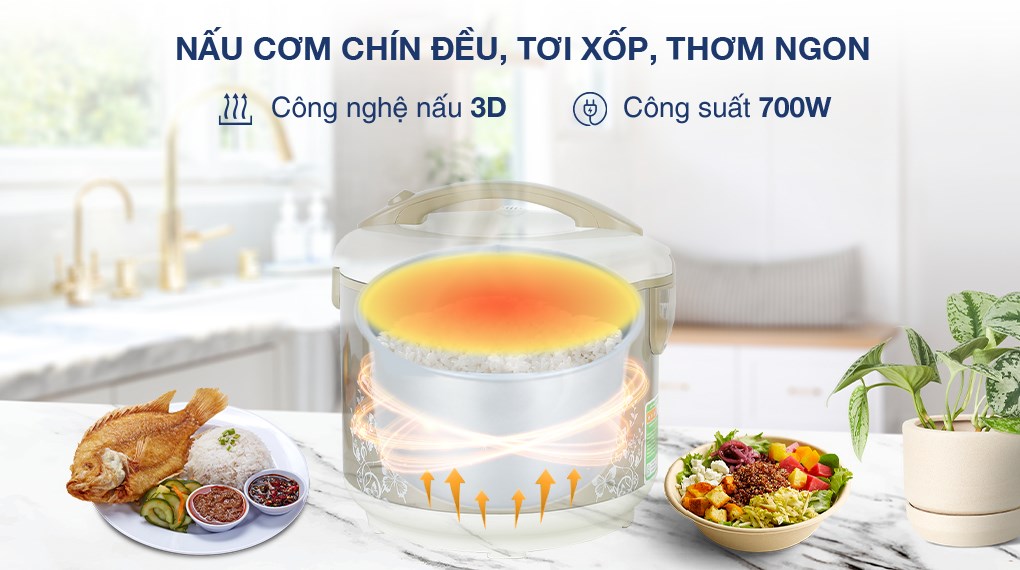 Nồi cơm điện Sunhouse 1,8L SHD8616