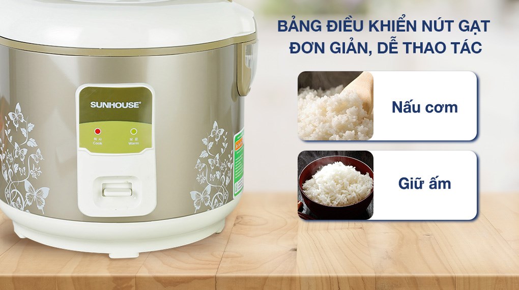 Nồi cơm điện Sunhouse 1,8L SHD8616