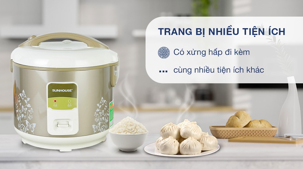 Nồi cơm điện Sunhouse 1,8L SHD8616