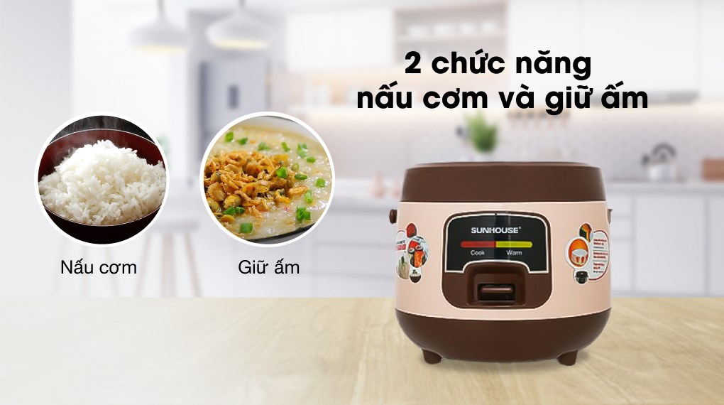 Nồi cơm điện Sunhouse 1L SHD8208C