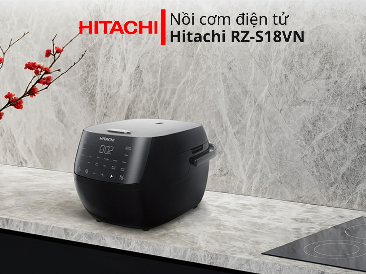 Nồi cơm điện tử 1,8L Hitachi RZ-S18VN(BK)