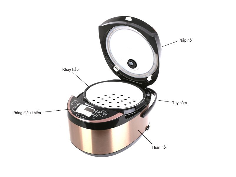 Nồi cơm điện tử 1.8L Kangaroo KG566
