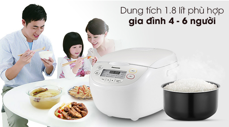 Nồi cơm điện tử 1,8L Panasonic SR-CL188WRA/M