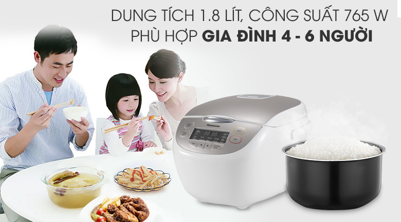 Nồi cơm điện tử 1,8L Panasonic SR-CP188NRA/M