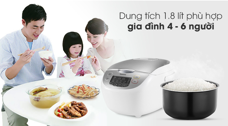 Nồi cơm điện tử 1,8L Panasonic SR-CX188SRA/M